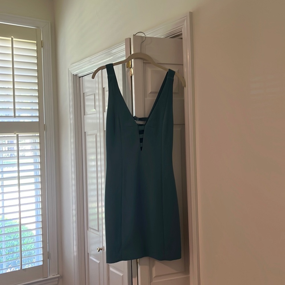 Blue mini dress